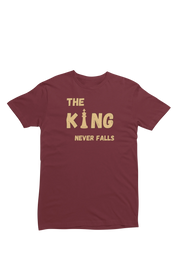 King Never Falls Women Regular Fit Tshirt 180 Maroon Regular Fit Tshirt - Premium Cotton Women Wear