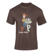 Men Oversized - Woody And Buzz Friends Forever Men Oversized 210 Brown | Fullmoon Styles