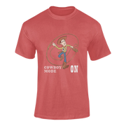 Men Oversized - Woody Cowboy Mode On Men Oversized 240 Red | Fullmoon Styles