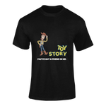 Men Regular Fit Tshirt - Toy Story Woody Men Regular Fit Tshirt 180 Black | Fullmoon Styles