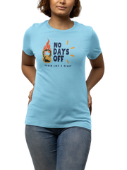Comfortable Women Regular Fit Tshirt in Sky Blue - 180 GSM | Fullmoon Styles
