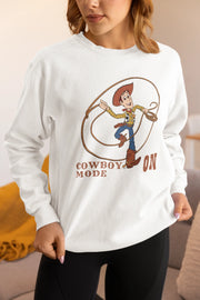 Comfortable Women Regular Fit Sweatshirt in White - 320 GSM | Fullmoon Styles