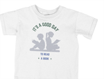 Kids Regular Fit Tshirt - Good Day To Read Kids Regular Fit Tshirt 180 White | Fullmoon Styles