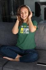 One More Rep Women Regular Fit Tshirt 180 Bottle Green Regular Fit Tshirt - Premium Cotton Women Wear