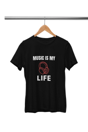 Premium Black Regular Fit Tshirt for Men - 180 GSM Cotton | Fullmoon Styles