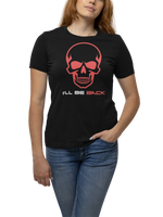 The Terminator I Will Be Back Women Regular Fit Tshirt 180 Black Regular Fit Tshirt - Premium Cotton Women Wear
