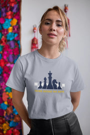 Comfortable Women Regular Fit Tshirt in Gray - 180 GSM | Fullmoon Styles