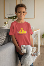 Red Regular Fit Tshirt - Chess Think Before You Move Kids Regular Fit Tshirt 180 Design | Kids Fashion