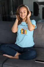 As Loyal As Book Women Regular Fit Tshirt 180 Sky Blue Regular Fit Tshirt - Premium Cotton Women Wear