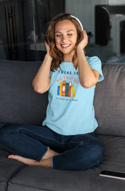 As Loyal As Book Women Regular Fit Tshirt 180 Sky Blue Regular Fit Tshirt - Premium Cotton Women Wear