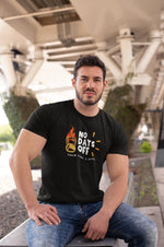 Comfortable Men Regular Fit Tshirt in Black - 180 GSM | Fullmoon Styles