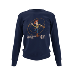 Comfortable Women Regular Fit Sweatshirt in Navy Blue - 320 GSM | Fullmoon Styles