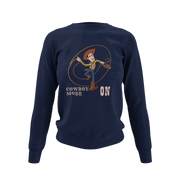 Comfortable Women Regular Fit Sweatshirt in Navy Blue - 320 GSM | Fullmoon Styles