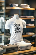 Premium White Regular Fit Tshirt for Men - 180 GSM Cotton | Fullmoon Styles