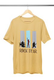 Premium Beige Regular Fit Tshirt for Men - 180 GSM Cotton | Fullmoon Styles