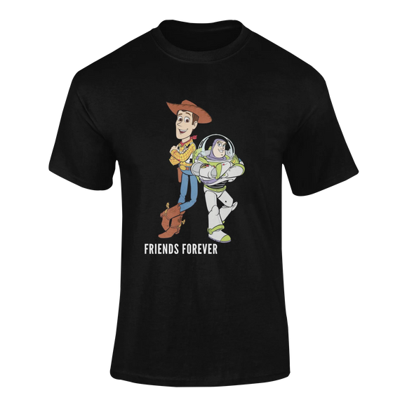 Men Oversized - Woody And Buzz Friends Forever Men Oversized 180 Black | Fullmoon Styles