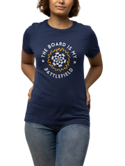Premium Navy Blue Regular Fit Tshirt for Women - 180 GSM Cotton | Fullmoon Styles