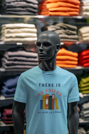 Sky Blue Regular Fit Tshirt - As Loyal As Book Men Regular Fit Tshirt 180 Design | Men Fashion