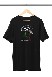 Premium Black Regular Fit Tshirt for Women - 180 GSM Cotton | Fullmoon Styles
