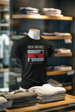 Black Oversized - Rock N Roll With Music Men Oversized 210 Design | Men Fashion