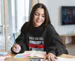 Rock N Roll With Music Women Regular Fit Sweatshirt 320 Black Regular Fit Sweatshirt - Premium Cotton Women Wear