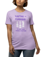 Lavender Regular Fit Tshirt - Waiting For Command Women Regular Fit Tshirt 180 Design | Women Fashion