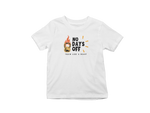 Kids Regular Fit Tshirt - No Days Off Kids Regular Fit Tshirt 180 White | Fullmoon Styles