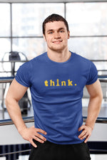 Comfortable Men Regular Fit Tshirt in Royal Blue - 180 GSM | Fullmoon Styles