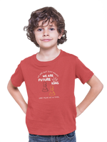 Kids Regular Fit Tshirt - We Are Future Kings Kids Regular Fit Tshirt 180 Red | Fullmoon Styles