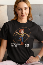 Comfortable Women Regular Fit Tshirt in Black - 180 GSM | Fullmoon Styles