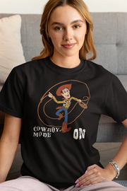 Comfortable Women Regular Fit Tshirt in Black - 180 GSM | Fullmoon Styles