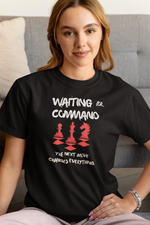Waiting For Command Women Regular Fit Tshirt 180 Black Regular Fit Tshirt - Premium Cotton Women Wear