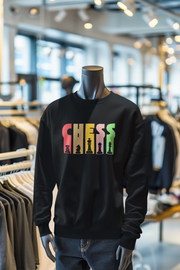 Black Regular Fit Sweatshirt - Chess Women Regular Fit Sweatshirt 320 Design | Women Fashion