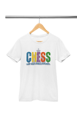 Chaos Checkmate Women Regular Fit Tshirt 180 White Regular Fit Tshirt - Premium Cotton Women Wear