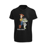 Women Oversized - Woody And Buzz Friends Forever Women Oversized 210 Black | Fullmoon Styles