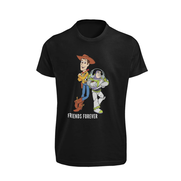 Women Oversized - Woody And Buzz Friends Forever Women Oversized 210 Black | Fullmoon Styles