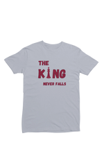 Men Regular Fit Tshirt - King Never Falls Men Regular Fit Tshirt 180 Gray | Fullmoon Styles