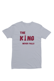 Men Regular Fit Tshirt - King Never Falls Men Regular Fit Tshirt 180 Gray | Fullmoon Styles