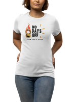Comfortable Women Regular Fit Tshirt in White - 180 GSM | Fullmoon Styles