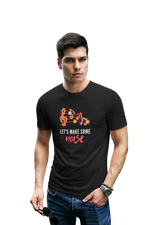 Comfortable Men Regular Fit Tshirt in Black - 180 GSM | Fullmoon Styles