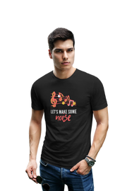 Comfortable Men Regular Fit Tshirt in Black - 180 GSM | Fullmoon Styles