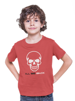 Premium Red Regular Fit Tshirt for Kids - 180 GSM Cotton | Fullmoon Styles