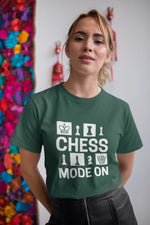 Bottle Green Regular Fit Tshirt - Chess Mode On Women Regular Fit Tshirt 180 Design | Women Fashion