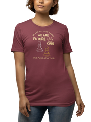 Premium Maroon Regular Fit Tshirt for Women - 180 GSM Cotton | Fullmoon Styles