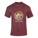 Men Regular Fit Tshirt - Toy Story Woody Sheriff Men Regular Fit Tshirt 180 Maroon | Fullmoon Styles