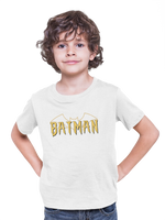 Batman Kids Regular Fit Tshirt 180 White Regular Fit Tshirt - Premium Cotton Kids Wear