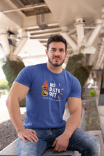 Comfortable Men Regular Fit Tshirt in Royal Blue - 180 GSM | Fullmoon Styles