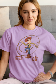 Comfortable Women Regular Fit Tshirt in Lavender - 180 GSM | Fullmoon Styles