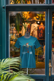 Teal Blue Oversized - Woody Cowboy Mode On Women Oversized 240 Design | Women Fashion