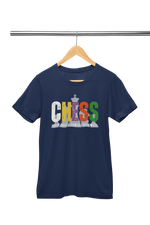 Women Regular Fit Tshirt - Chaos Checkmate Women Regular Fit Tshirt 180 Navy Blue | Fullmoon Styles